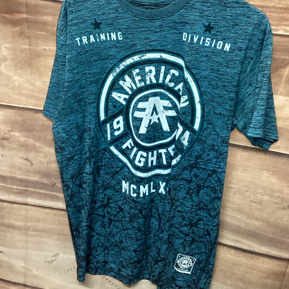 American Fighter Teal Graphic Tee